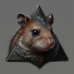 anthropomorphic triangle head in edgy darkiron fluffy hamster mr. bean, intricate, elegant, highly detailed animal monster, digital painting, artstation, concept art, smooth, sharp focus, illustration, art by artgerm, wayne barlowe, trending on artstation and greg rutkowski and alphonse mucha, 8 k
