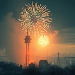 album cover of firework mist by akihiko yoshida