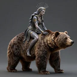 nosferatu!!! riding!!! a bear!!, model pose, ultra realistic, concept art, intricate details, highly detailed, photorealistic, octane render, 8 k, unreal engine octane render art by artgerm and greg rutkowski and alphonse mucha