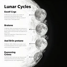 clean modern infographics, lunar cycles, factual information, legible text