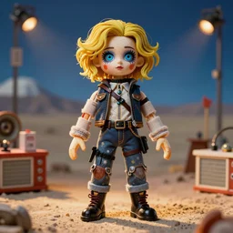 bjork at burning man, activity play centre, stop motion vinyl action figure, plastic, toy, butcher billy style