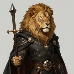 lion headed vampire rogue, d & d character portrait, digital painting, trending on artstation, concept art, sharp focus, illustration, award winning photograph, art by artgerm, greg rutkowski, and magali villeneuve