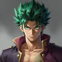 epic half body portrait of jotaro kujo by greg rutkowski, highly detailed portrait, scifi, digital painting, artstation, concept art, smooth, sharp foccus ilustration, artstation hq