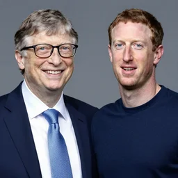 bill gates and mark zuckerberg hybrid