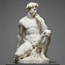 giga chad adonis, sculpture
