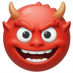 Red dragon troll face emoji