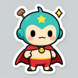 cute miss mascot tarsal tarsal ralts super hero sticker art, cronobreaker, beeple game icon