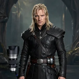 hyper realistic studio portrait of Kwothe played by Michael Fassbender, 4k, Carl Zeiss, sigma, Tamron so 85mm, stunning fantasy backdrop