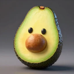 friendly avacado with a smile, highly detailed, extremely high quality, hd, 4 k, 8 k, professional photographer, 4 0 mp, lifelike, top - rated, award winning, realistic, detailed lighting, detailed shadows, sharp, no blur, edited, corrected, trending