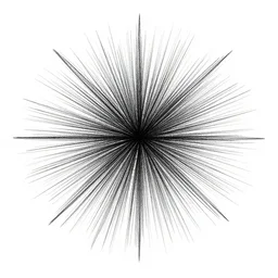 random pen lines on white background