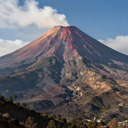 kathmandu in a volcano, hyper realistic, hyper detailed, digital art, trending in artstation, studio quality, photorealistic
