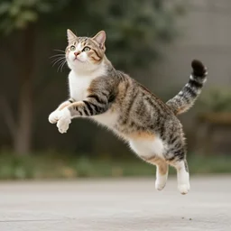 jumping cat