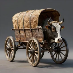 Bullwagon, 4k, hyper detailed