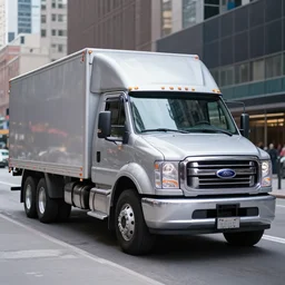 silver ford f 1 5 0 truck on times square