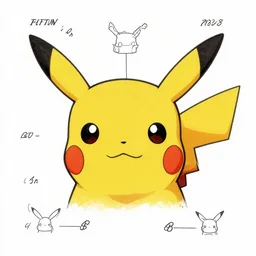 US patent Drawing schematics of Pikachu head