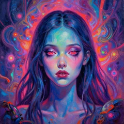 hide the pain harold, salvia droid painting, psychedelic, dmt, neon