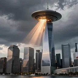 UFO crashing into World trade center