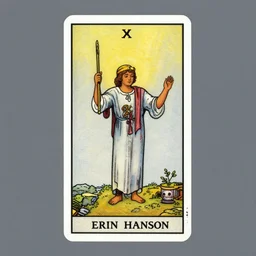 alternative tarot card for stimulating active imagination for the purpose of introspection, in the style of erin hanson