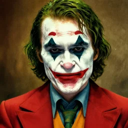 portrait of walter white as the joker, illustration, art by neil gaiman and peter elson