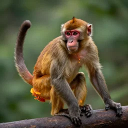 monkey playing with fire, photograph, national geographic
