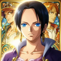 highly detailed vfx portrait of nico robin by eiichiro oda, makoto shinkai, alphonse mucha, sharp focus, art by artgerm and greg rutkowski!, backlit, harsh overhead sunlight, blue eyes!!, aquiline nose!!, stanley kybric, kaoru mori, detailed, best of behance,