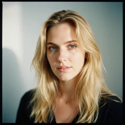 35mm photo of a blonde woman