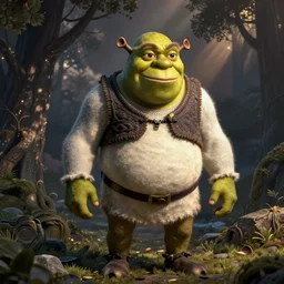 shrek in style of junji ito
