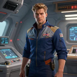 epic professional digital art of handsome british male starship maintenance worker, by leesha hannigan, iris van herpen, artstation, cgsociety, wlop, epic, much wow, much detail, gorgeous, detailed, masterpiece