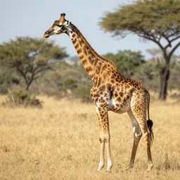 a giraffe - human, wildlife photography