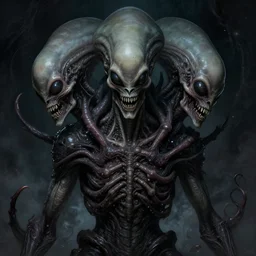 symmetry!! portrait of gruesome alien, cosmic horror!! lovecraftian horror, intricate, horror!! highly detailed, digital painting, artstation, giger concept art, smooth, sharp focus, illustration, art by artgerm and greg rutkowski and junji ito, 8 k