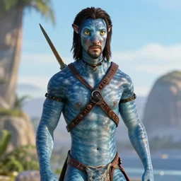 Keanu Reeves in avatar 4K quality super realistic