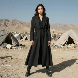 fashion editorial in Afghanistan war battlefield. highly detailed.