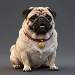 An epic fantasy portrait of a pug president 3D render, unreal 5, DAZ, hyperrealistic, octane render, dynamic lighting