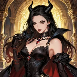 the portrait of the neutral evil fallen female dark knight vagabond as absurdly beautiful, gorgeous, elegant, sophisticated, sensual gravure idol, an ultrafine hyperdetailed illustration by kim jung gi, irakli nadar, intricate linework, bright colors, octopath traveler, final fantasy, unreal engine 5 highly rendered, global illumination, radiant light, detailed and intricate environment