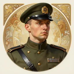 portrait of a member of a right wing militia, intricate, elegant, highly detailed, ray tracing, digital painting, artstation, concept art, smooth, sharp focus, illustration, art by artgerm and greg rutkowski and alphonse mucha, 8 k