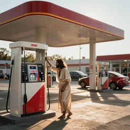 ghetto jesus stealing from a gas station