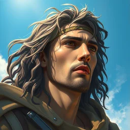 roman rigns, portrait, illustration, rim light, top light, summer clear blue sky, perfectly shaded, soft painting, epic, intricate, art by krenz cushart and wenjun lin
