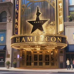 hamilton on broadway as an anime