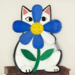 cat picasso flower in