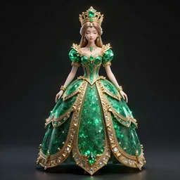 fair princess of emerald, ornate, 8 k, intricate, detailed, accent lighting, dramatic light, octane render