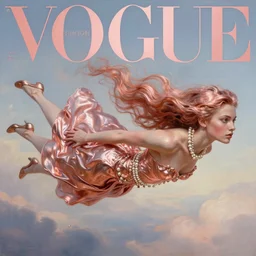 3 d, flowning fashion model, liquid rose gold, pearls, morning, vogue cover style, poster art, high detail, intricate oil painting, multiple exposure, heaven mood, hyperrealism, 3 d, by tooth wu and wlop and beeple and greg rutkowski