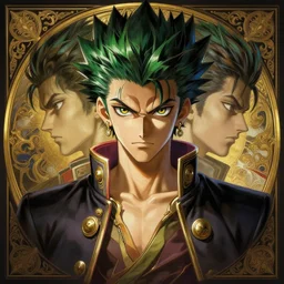 symmetry!! portrait of jotaro kujo, global illumination!! intricate, elegant, highly detailed, digital painting, artstation, concept art, smooth, sharp focus, illustration, art by artgerm and greg rutkowski and alphonse mucha