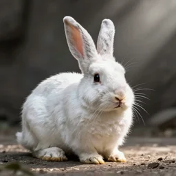 lagus the thieving bunny, white fur