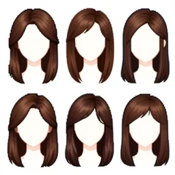 pixel art hair templates