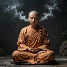 symmetrical zen monk. Smoke from ears!!!