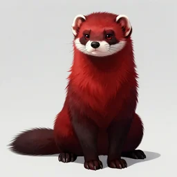 vampire : the masquerade ( world of darkness ) source book illustration of an anthropomorphic red - black furry weasel / ferret / stoat / ermine fursona ( from the furry fandom ) in prisoner's regalia, in a prison cell, scratching desperately at the walls with his claws as a smoky cloud horror diffuses from his body ; pen detailing