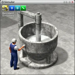 a screenshot from cement mixing simulator 2 0 0 3