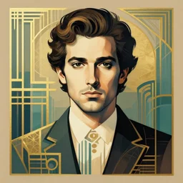 Carlo Calenda art deco style 8k trending on art station