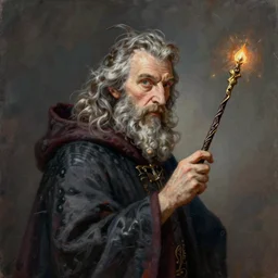 detailed painting of wizard wearing a wand; immaculate scale, hyper-realistic, Unreal Engine, Octane Render, digital art, trending on Artstation, 8k, detailed, atmospheric, immaculate