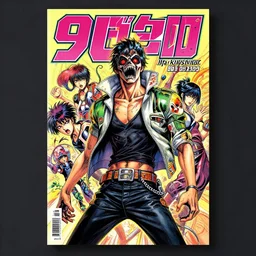 professionally drawn 9 0 s seinen cyberpunk horror action manga comic cover, full color, beautiful coherent professional, drawn by ilya kuvshinov, ilya kuvshinov, and hiromu arakawa